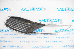 Radiator grill right Lincoln MKZ 13-16 chrome, break crepe