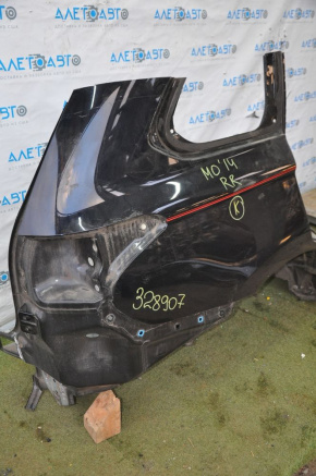 Quarter wing rear right Mitsubishi Outlander 14-20 black, small pokes