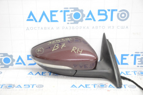 Side mirror right complete VW Passat b7 12-15 USA type as b8 6 pins, turn signal, red LQ3Z