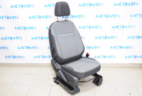 Passenger seat Ford C-max MK2 13-14 without airbag, mechanical, cloth black-gray, for cleaning