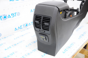 Central console armrest Ford C-max MK2 13-18 black, missing socket cover