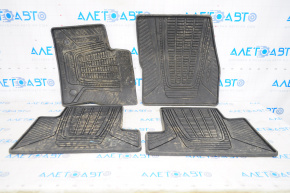 Set of floor mats for Ford Escape MK3 13-17 rubber black type 3