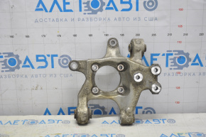 Rear left trunnion GMC Terrain 10-17 torn silent block, defective silent block of the lever