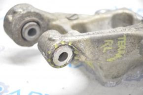 Rear left trunnion GMC Terrain 10-17 torn silent block, defective silent block of the lever
