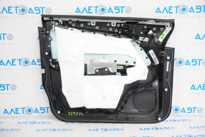 Door trim card front right Lincoln MKC 15-19 leather black with wood insert