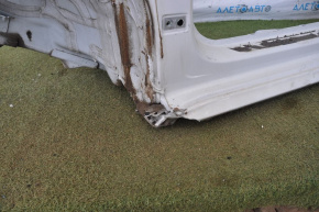Front left quarter VW Passat b8 16-19 USA white with central pillar, bent threshold and nose of side member