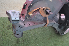 Front right quarter Chevrolet Volt 11-15 red with central pillar