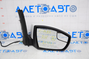 Side mirror right complete Ford C-max MK2 13-18 7 pins, turn signal, white