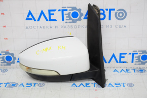 Side mirror right complete Ford C-max MK2 13-18 7 pins, turn signal, white
