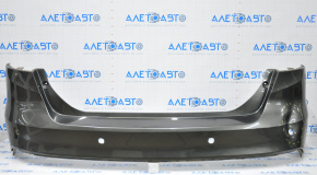 Rear bumper bare Ford Focus mk3 15-18 rest 4d for parking sensors graphite, broken mount, dented