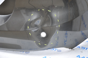 Rear bumper bare Ford Focus mk3 15-18 rest 4d for parking sensors graphite, broken mount, dented