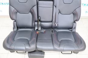 Rear row of seats 2nd row Jeep Cherokee KL 14-18 TRH with airbag, black leather