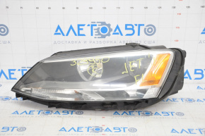 Headlight front left VW Jetta 11-16 naked USA halogen