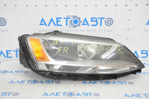 Headlight front right VW Jetta 11-16 naked USA halogen