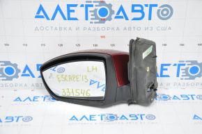 Left side mirror complete Ford Escape MK3 13-16 prerest 14 pins, turn signal, BSM, red