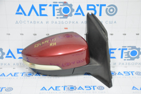 Right side mirror complete Ford Escape MK3 13-16 prerest 14 pins, turn signal, BSM, red