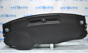 Dashboard front panel without AIRBAG Hyundai Sonata 15-17 gray inlay, scratches