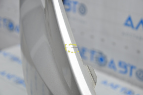 Front bumper bare Hyundai Sonata 15-17 SE silver, dented, broken crepe, scratches