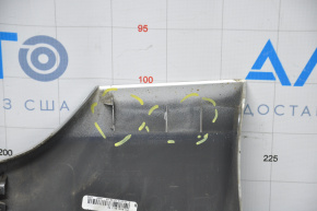 Right threshold Hyundai Sonata 15-17 SE silver, missing front part, broken fastener, dented