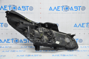 Headlight front left bare Hyundai Sonata 15-17 halogen with mount, sand