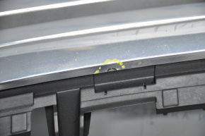 Radiator grill with emblem Hyundai Sonata 15-17 SE chrome, broken fastener, swollen chrome, bumps