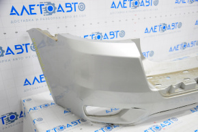 Rear bumper bare upper part Jeep Compass 11-16 silver, TYC, broken crepe