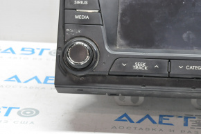 Kia Optima 11-15 radio tape recorder small display, peeling chrome