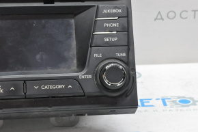 Kia Optima 11-15 radio tape recorder small display, peeling chrome