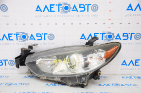 Headlight front left Mazda 6 13-17 bare usa halogen, for polishing
