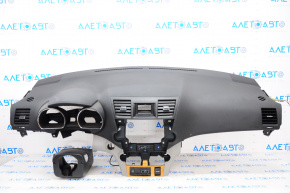Dashboard front panel without AIRBAG Toyota Highlander 08-13 black, scratch