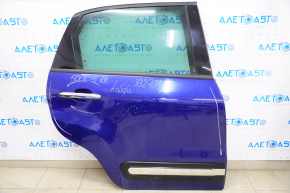 Door assembly rear right Fiat 500L 14-19 blue PBR, butt