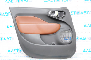 Door trim card front left Fiat 500L 14-16 black with brown insert
