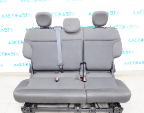 Rear row of seats 2 row Fiat 500L 14-14 cloth, dark gray