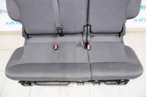 Rear row of seats 2 row Fiat 500L 14-14 cloth, dark gray