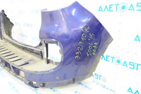 Bare rear bumper Fiat 500L 14-17 prerest, Trekking, for parking sensors, blue