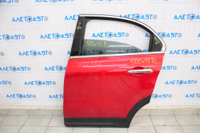 Door assembly rear left Fiat 500X 16-22 red 831, bumpers
