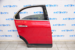 Door assembly rear right Fiat 500X 16-22 red 831, butt
