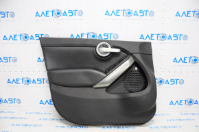 Door trim card front left Fiat 500X 16-17 leather black, with backlight