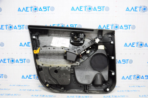 Door trim card front right Fiat 500X 16-17 leather black, with backlight