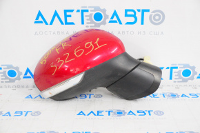 Right side mirror complete Fiat 500X 16-22 10 pins 7+3 BSM turn signal red with ambient air temperature sensor