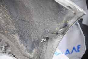 Rear bumper bare Ford Focus mk3 15-18 rest 5d, silver, crack in crepe
