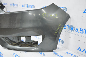 Front bumper bare Ford Focus mk3 15-18 rest graphite breaks in fasteners, dents, bumps