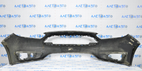 Front bumper bare Ford Focus mk3 15-18 rest graphite breaks in fasteners, dents, bumps