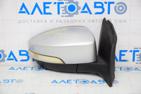Side mirror right complete Ford Focus mk3 15-18 rest 7 pins, turn signal, silver