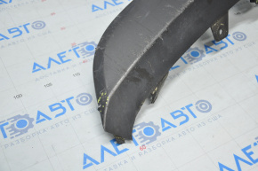 Lower trim of rear bumper Hyundai Sonata 15-17 SE for 1 pipe, dented, broken fasteners, scratches