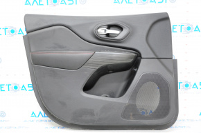 Door trim card front left Jeep Cherokee KL 14-18 black, red stitching