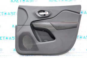 Door trim card front right Jeep Cherokee KL 14-18 black, red stitching