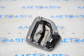 Shifter cover Jeep Cherokee KL 14-18 red stitching,TRH