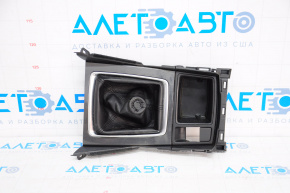 Mazda 6 shifter cover 16-17 rest, manual transmission, black, leather