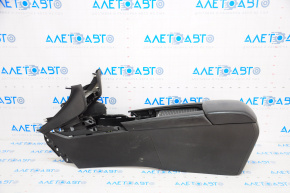 Central console armrest Mazda 6 16-17 rest, black leather, scratches